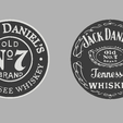 DESSOUS-DE-VERRE-v1.png Complete set of Jack Daniel's coasters
