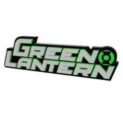 1.png 3D MULTICOLOR LOGO/SIGN - Green Lantern