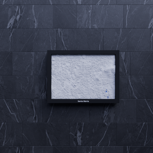 Santa Marta, Colombia - 3D Miniature
