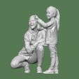 DOWNSIZEMINIS_motheranddaughter126d.jpg MOTHER AND DAUGTHER FOR DIORAMA PEOPLE CHARACTER