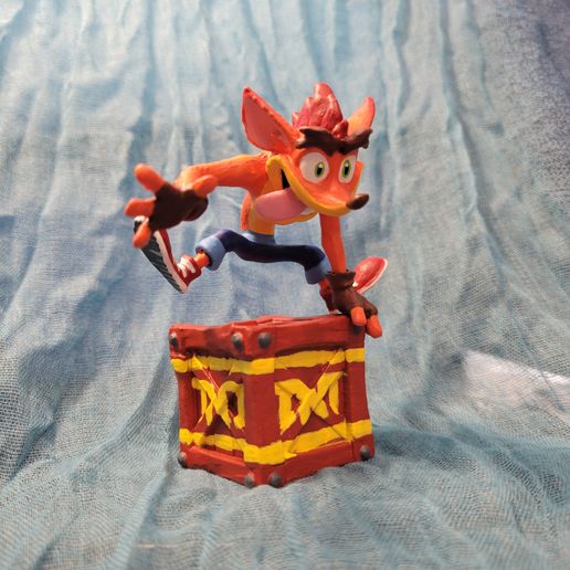 🎮 Kisten Crash Bandicoot・3D-Druck mit dem 3D-Drucker Bambu P1S・Cults