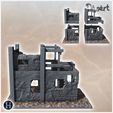 3.jpg Ruined desert building with wooden frame and upstairs terrace (15) - Canyon Sandy Landscape 28mm 15mm RPG DND Nomad Desertland African Middle East