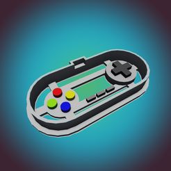 SNES 1.jpg SNES Super Nintendo Entertainment System COOKIE CUTTER (FOR PERSONAL USE ONLY)