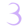3.stl STL file Letters and Numbers The Addams Family Letters and Numbers | Logo・Template to download and 3D print