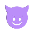 devil-without-glasses.stl Devil Emoji with Glasses