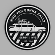 tinker.png Ghostbuster Ecto-1 Vehicle 2 Logo Coaster