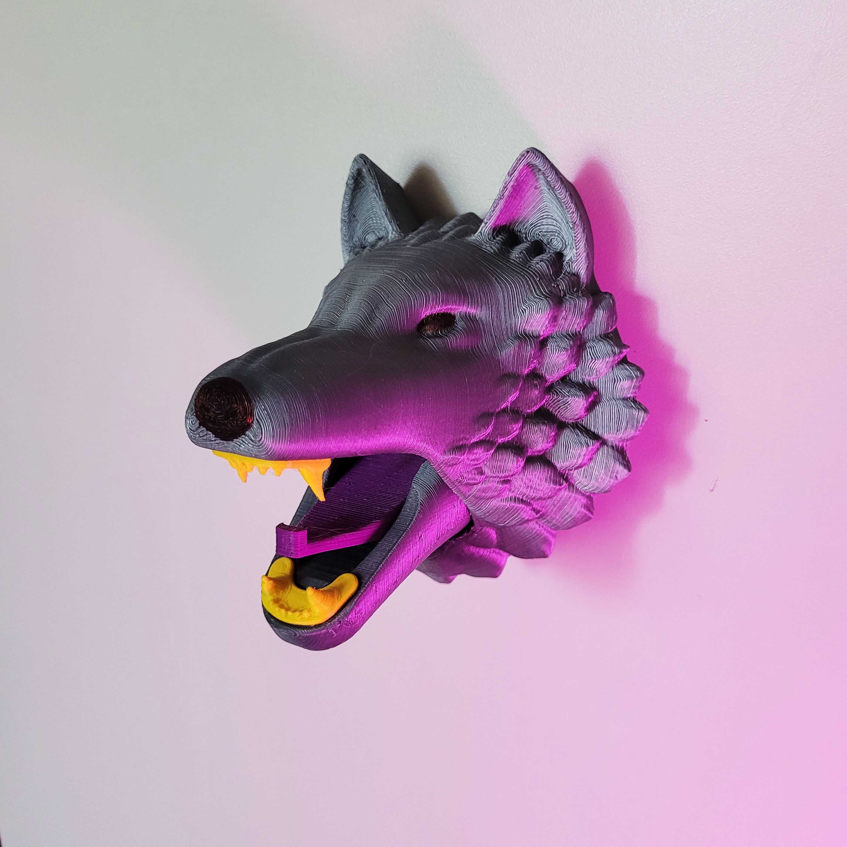 lobo-cinza-perpectiva.jpg Descargar archivo STL Perchero Wolf • Objeto para impresión 3D, 3dprintable_by_lucas