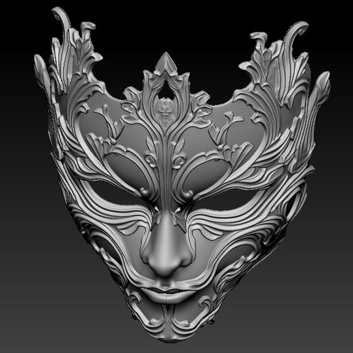 m5.jpg Gothic Ornate Metal Mask Masquerade