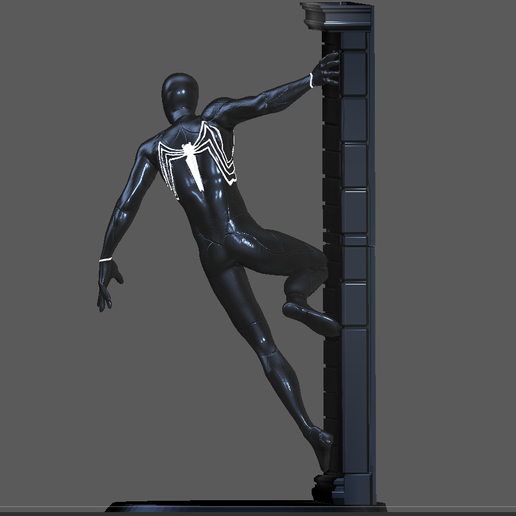 🦸‍♂️ SPIDERMAN SYMBIOTE BLACK SUIT pose SPIDER MAN 2 PS 3D PRINT・ 3D ...