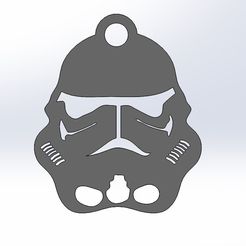 porte clé starwars.JPG Free STL file Star wars stormtrooper keychain・3D printable design to download