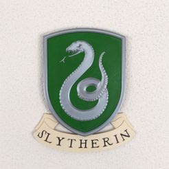 slytherin.jpg Fichier 3MF Crête de Serpentard MMU (Harry Potter)・Design pour imprimante 3D à télécharger