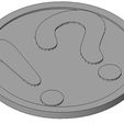 coaster !QUEST2.JPG Free STL file coaster !?・Design to download and 3D print