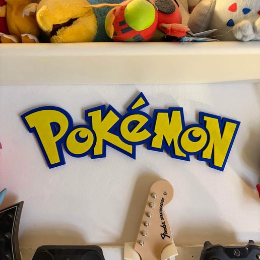 🐉 Pokémon 3D Premium Logo - Desktop / Wall Sign・ 3D File for 3D ...