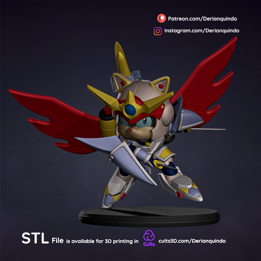 🗡️ Speedy v02 / Samurai pizza cats fanart・ 3D File for 3D