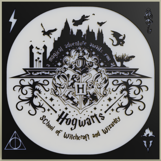 Harry Potter - Hogward - Poudlard 3D model