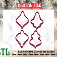 2-2.png Ornaments 3d STL File For Polymer Clay Cutters for Earrings and Ornaments