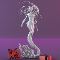232-1.png Archivo 3D Estatua de sirena・Modelo para descargar y imprimir en 3D