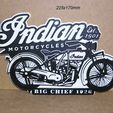 indian-motocicleta-big-chief-cartel-letrero-logotipo-impresion3d-asiento-piel.jpg Indian, Motorcycle, Bigchief, vintage, collection, collecting, collector, handlebars, seat, Motorcartel, sign, logo, impresion3d