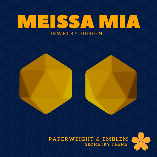 14.-Platonic-Solid-Icosahedron-V2.png Twenty Faces of Balance – 3D Print File for Icosahedron Paperweight - Icosahedron Platonic solid - Icosahedron Paperweight  - Water Home Decoration