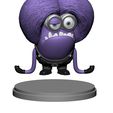 18.jpg Purple mutated minion for 3D printing STL