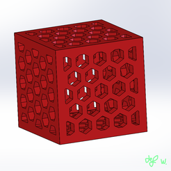 cubus.png STL-Datei sechseckiger Würfel kostenlos・3D-Drucker-Modell zum herunterladen