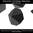 7.jpg Dice Masters – Ready to Print -Blank Inserts -  6 Piece Set – Presupported  STL Files for 3D Printing – Plain Style
