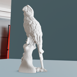 2.png STL file Macaw sculpture STL・Model to download and 3D print