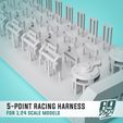 3.jpg 5-Point Racing Harness Set for 1:24 scale models