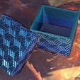 Square textured box