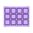 model.stl Seed Starter Tray Insert 12-Cell Modular Grid