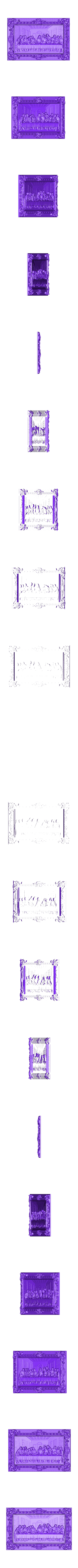 21.stl The last Supper La Cène de vinci