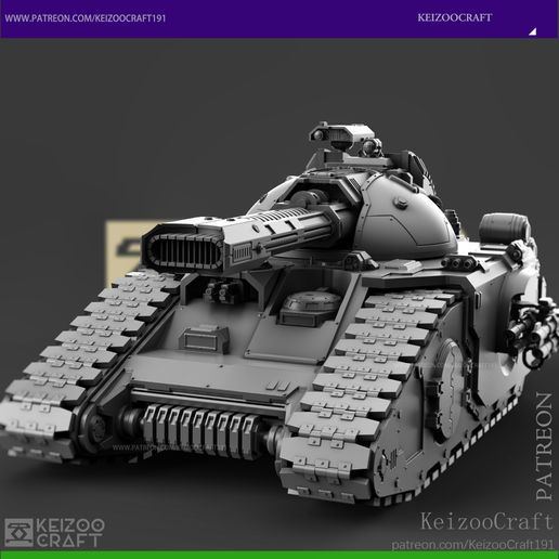 👾 LEGIO CUSTODES CALADIUS GRAV-TANK ANNIHILATOR・ STL File for 3D