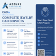 Azzure-Solutions-Services.png Heart Cut Diamond Halo Statement Ring CAD Model