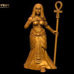 Cleopatra-staff-toydoy.jpg STL file Cleopatra Staff-Fantasy women vol 2・3D printable design to download