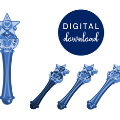 Transformation-Wand-Digital.png 3D file SAILOR Scout Transformation Wands STL FILES [Sailor Moon Crystal]・3D print object to download