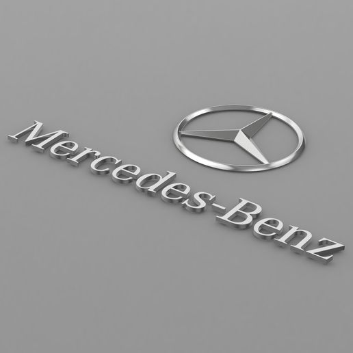 mercedes benz logo - 3D model önizlemesi