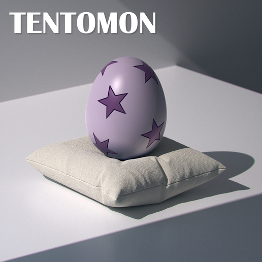 STL file Digimon Digi-Egg TENTOMON 🐉 ・3D printing template to download ...