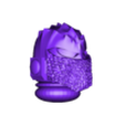 Scales1_SalamanderMask4.stl Fire Salamander Helmets