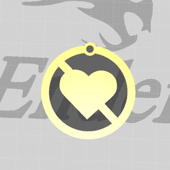 hrt.png Free STL file XD Heart Keychain・Object to download and to 3D print