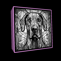 Naamloos.png Lightbox stained glass Great Dane lithophane