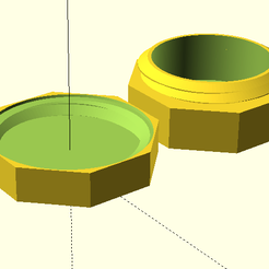 openscad.png Small screwtop container