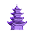 ZEN TOWER.obj 4 Stylized Chinese tower