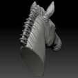 11.jpg 3d print model of Zebra head.
