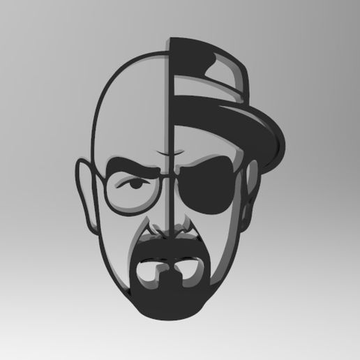 c.jpg STL file walter white・Model to download and 3D print, ibrahimmohamed