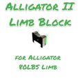 PhotoRoom_20240203_095106.jpg Mankung Alligator II - Limb Block - Alligator 80LBS Limb