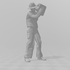 1.png Fichier STL homme agent d'entretien des routes・Modèle à télécharger et à imprimer en 3D