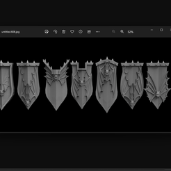 g.png Fichier STL AOS War Fantasy replacemente shield Pack Vampires undead・Objet pour impression 3D à télécharger