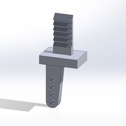 servo-horn-v1-iso.jpg Free STL file Model Airplane Control Surface Servo Horn・3D printing model to download