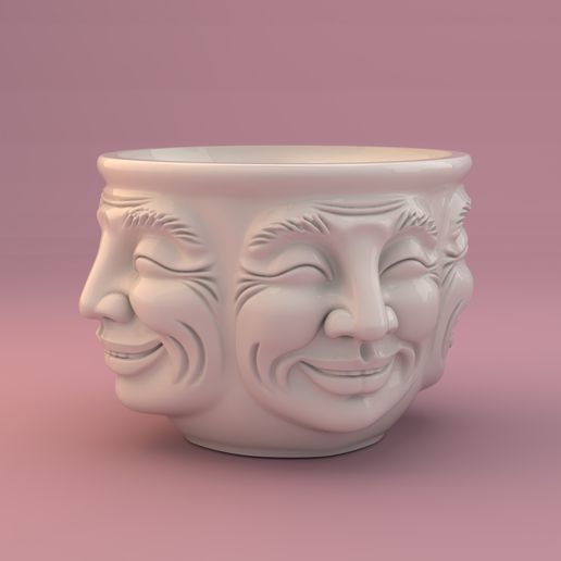Pot-Faces-of-Joy-Multi-Face-Smiling-Planter-STL-for-3D-Printing-1.jpg Pot Faces of Joy - Multi-Face Smiling Planter STL for 3D Printing