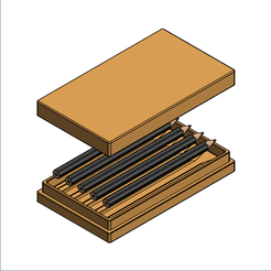 13.png STL file Pencil box・3D printing template to download